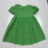 Kid Baby Girls Summer Embroidered Four-leaf Cute Doll Dress