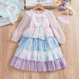 Kid Baby Girls Autumn Foreign Cake Dresses