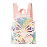 Cute Butterfly Fashion Backpack Mini Waterproof Sequin School Bag