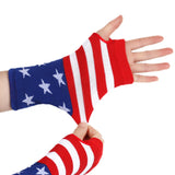 Kid Stars Stripes Long Socks Pentagram Gloves Independence Day