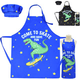 Kid Boy Girl Dinosaur Printing Anti-fouling Cooking Baking Painting Apron