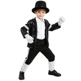 3-10T Kid Boy Imitation Stage Sequins Halloween Birthday Suits
