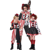 4-10T Kid Boy Girl Clow Circus Party Cosplay Costume