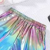 Kid Baby Girl Summer Fashion Colorful Gradient Casual Shorts Pants