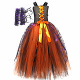 Halloween Children's Costume Girl Skirt Spider Witch Costume Stage Show Cosplay