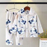 Kid Baby Boy Flannel Autumn Winter Loungewear Pajamas