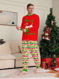 Family Matching Snowman Snowflake Letter Cartoon Christmas Printed Loungewear Pajamas