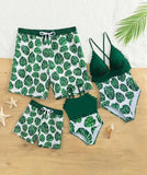 Family Matching Parent-child Bikini Sexy Solid Splicing Mother Daughter Swimsuit
