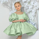 2-8T Kid Baby Girl Birthday Party Walk Show Princess Flower Wedding Dress