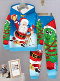 TEMU's New Christmas Children's Hooded Sweater Set 2 Pieces