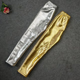 2-10T Kid Boy Girl Velvet Gold Silver Thickened Thermal Trousers Pants