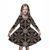 Girls Dress Romantic Color Playful Cartoon Cute Girls Dress