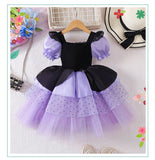 Kids Dress Girls Dress Summer Purple Sweet Cool Princess Dress Halloween Dress