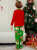 Family Matching Parent-child Christmas Santa Letter Printing Contrasting Holiday Pajamas