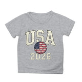Kid Boy Girl USA Independence Day 250th Anniversary Fashion Summer T-Shirt