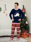 Family Matching Christmas Parent-child Polar Bear Letter Print Pajamas