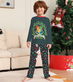 Family Matching Halloween Cartoon Pattern Print Loungewear Pajamas