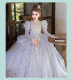 Girls Dress Birthday French Light Luxury Niche Host Girl