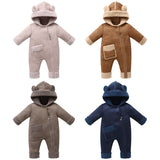 0-24M Baby Onesie Warm Fleece Winter Romper