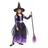 Halloween Children's Witch Princess Costume Hat Masquerade Dance Witch Show Costume School
