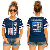 Kid Girl USA Independence Day 250th Anniversary Summer T-Shirt Tops