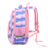 Kid Girl Primary School Striped Unicorn Cartoon Print Backpack