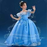 Kid Girl  Long Elegant Princess Evening Party Dresses