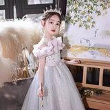Kid Girl Princess Host Evening Birthday Piano Catwalk Dresses
