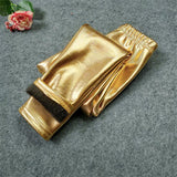 2-10T Kid Boy Girl Velvet Gold Silver Thickened Thermal Trousers Pants