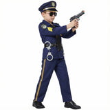 Boys Police Uniform Suit, Halloween Police Costume