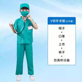 Children's Surgical Clothing Medical Clothing White Coat Children's Doctor Playing Nurse Clothing Baby