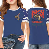 Kid Boy Girl USA Independence Day 250th Anniversary Loose Casual T-shirt Top