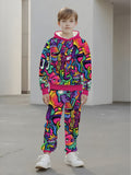 Children's Hooded Sweater Set Children's Casual Set