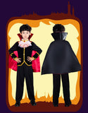 3-8T Kid Boy Halloween Show Masquerade Ghost Vampire Costume