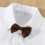 2-6T Kid Boys Bronzing Formal Wedding Suit 4 Pcs Set