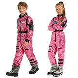 Kid Boy Girl Halloween Glossy Space Astronaut Pilot 2 Pcs Set