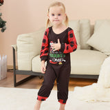 Family Matching Parent-child Christmas Loungewear Plaid  Printed Pajamas