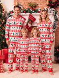 Family Matching Christmas Print Parent-child Long-sleeved Pajama Loungewear