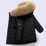4-14T Kid Boy Girl Fur Collar Parker Padded Jacket Coats