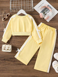 2-8Y Kid Baby Girl Autumn Winter Casual Sports Suit 2 Pcs Set