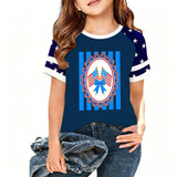 Kid Boy Girl USA Independence Day 250th Anniversary Casual  Loose T-Shirt Top