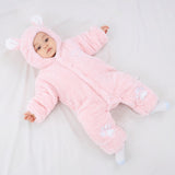 0-24M Baby Newborn Thickened Warm Climbing Cotton-padded Rompers