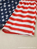 Baby Boy Girl Summer Independence Day Short T-Digital Printed 2 Pcs/set