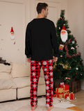 Family Matching Deer Snowflake Plaid Christmas Parent-child Pajamas