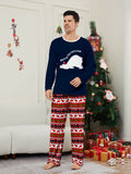 Family Matching Christmas Parent-child Polar Bear Letter Print Pajamas