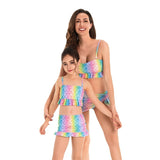 Parent-child Swimsuit Woman, New Beauty Fish Scales Sexy Bikini, Swimsuit Party