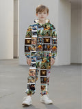 Children's Hooded Sweater Set Children's Casual Set