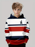 3-12T Kid Boy Girl Long-sleeved 3D Digital Game Console Astronaut Print Hoodie