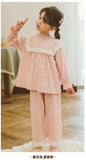 Kid Girl Autumn Thin Long-sleeved Loungewear Pajamas