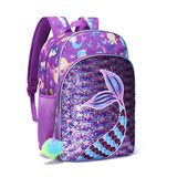 3pcs Set School Bags Primary Student Unicorn Backpack